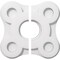 Ekena Millwork Luna Architectural Grade PVC Contemporary Ceiling Medallion, Two Piece, 10"OD x 3"ID x 3 1/2"C x 1"P CMP10LA2-03000 - alternate 1